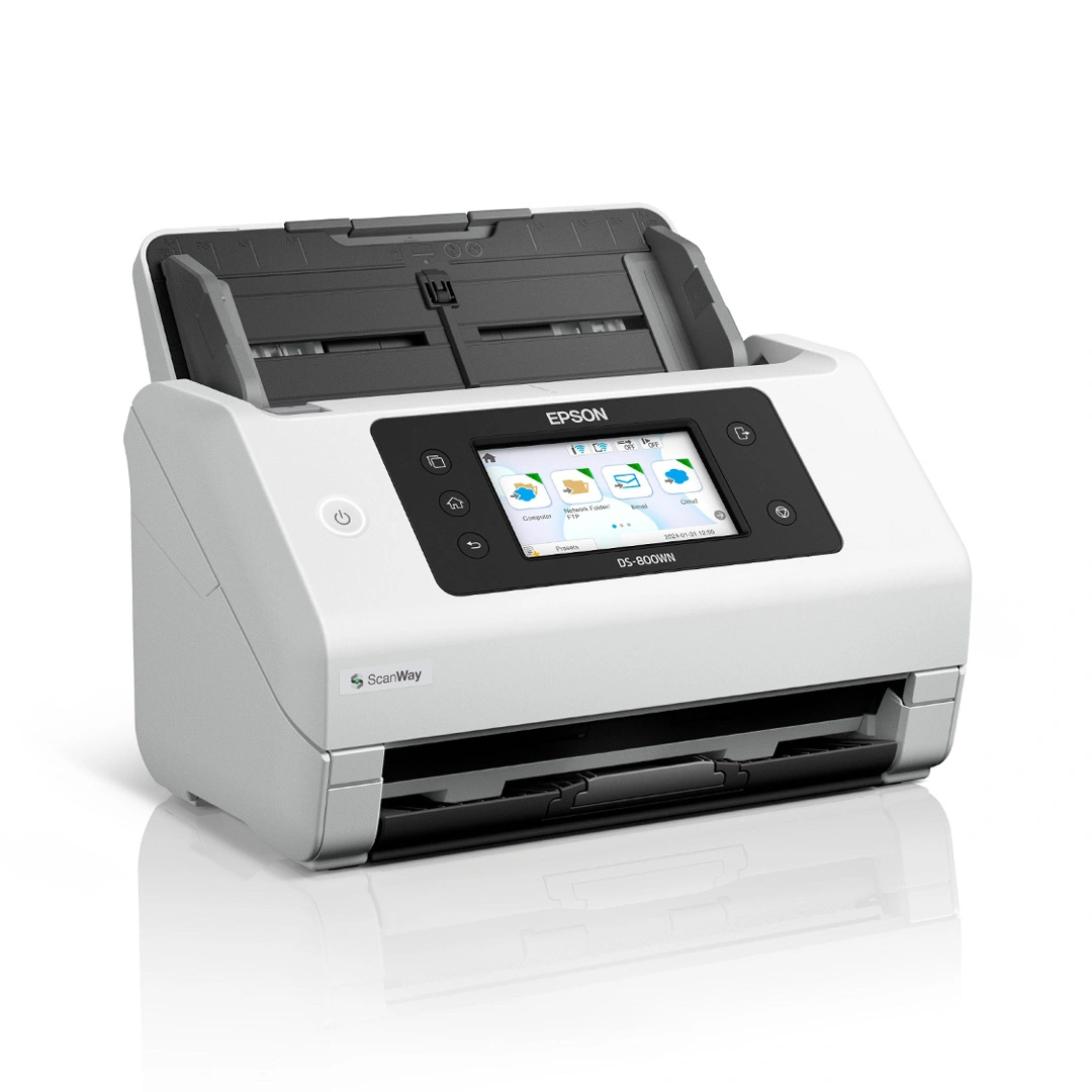 Skaner dokumentów Epson DS-800WN / 50 str./min / ADF 100 ark. / duplex / panel dotykowy / Wi-Fi / Ethernet / USB