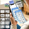 Mini drukarka etykiet Phomemo M122 biała / 203 dpi / do 50 mm / PC / Mac / Smartfon / BT / USB